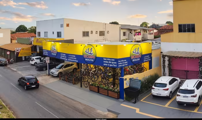 Fachada da loja Ricardo Bicicletas em Aparecida de Goiânia