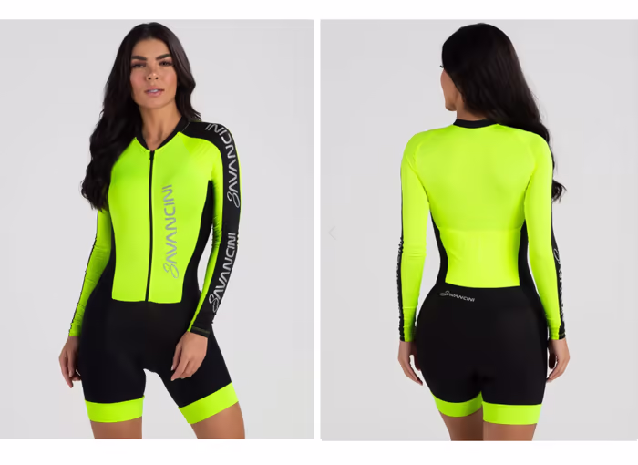 Roupa de ciclismo feminina